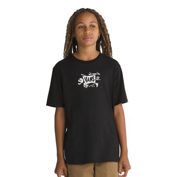 Vans Big Boys' Skeleton Tee