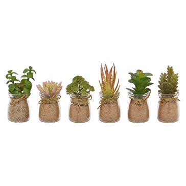 Three Hands Faux Succulent Pot