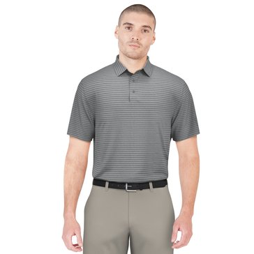 PGA Tour Men's Short Sleeve Heather Stripe Polo 