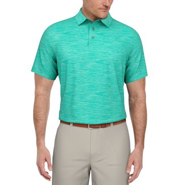 PGA Tour Men's Shorts Sleeve Jaspe Airflux Polo 