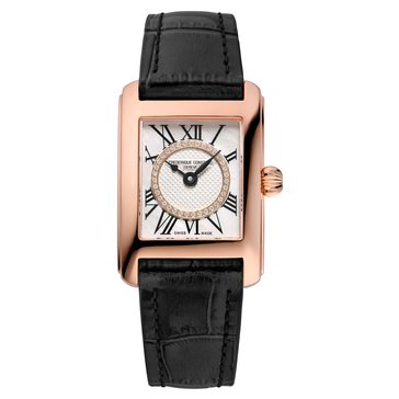 Frederique Constant Women's Quartz Crystal Dial Carree Strap Watch