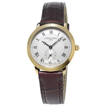 Frederique Constant Women's Quartz Slimline Small Seconds Strap Watch