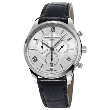 Frederique Constant Men's Quartz Classic Strap Chronograph Watch