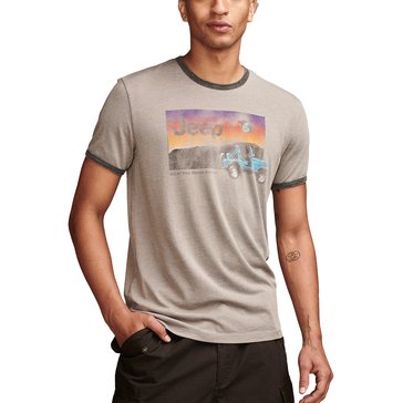 Lucky Brand Men's Jeep Sunset Graphic Tee