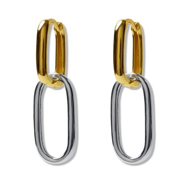 Argento Vivo Oblong Link Earrings