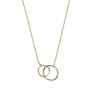 Argento Vivo Circle Link Pendant Necklace