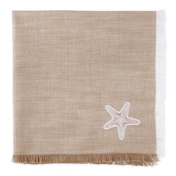 Desing Imports Beach House Starfish Embroidered Napkin