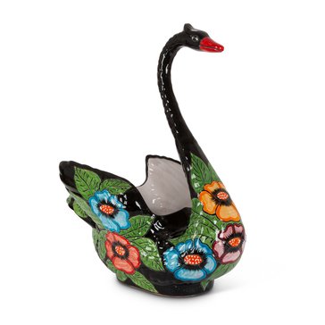 Talavera 25-inch Swan Planter