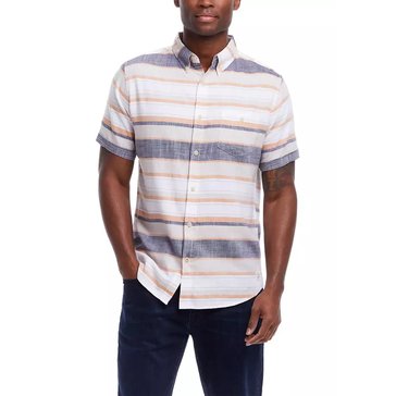 Weatherproof Men's Country Twill Cotton Striped Shirt