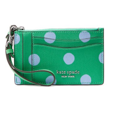 Kate Spade New York Morgan Sunshion DOT Printed Coin Card Wristlet