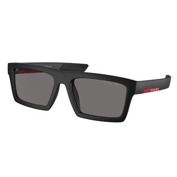 Prada Men's 0PS 02ZSU Rectangle Polarized Sunglasses
