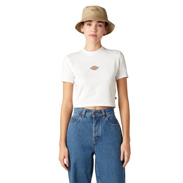 Dickies Women's Short Sleeve Maple Valley Crop Solid Logo Tee