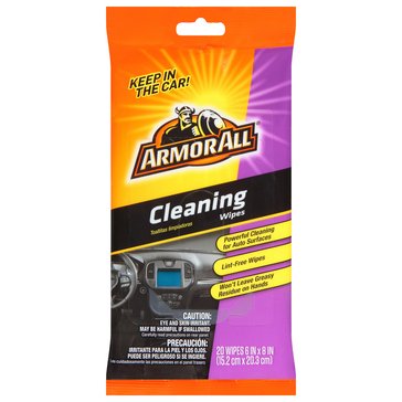 Armor All Flat Pack Cleaning Wipes, 20-Pack