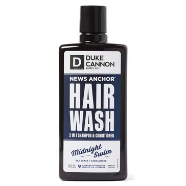 Duke Cannon Midnight Swim News Anchor 2-in-1 Hair Wash 14oz