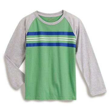 Liberty & Valor Little Boys' Raglan Chest Stripe Long Sleeve