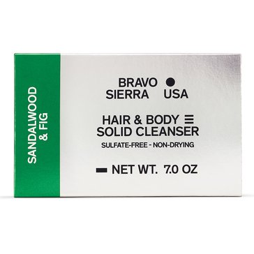 Bravo Sierra Sandalwood and Fig Solid Cleanser 7OZ