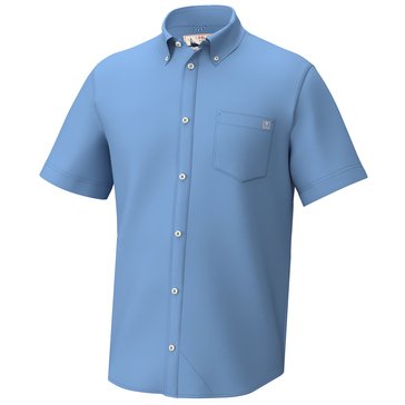 Huk Men's Solid Short Sleeve Shirt