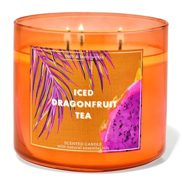Bath & Body Works Tropidelic Decor Iced Dragonfruit Tea 3-Wick Candle