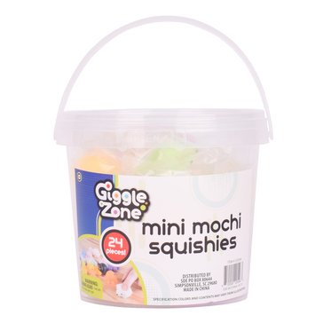 Giggle Zone Mini Mochi Squishies 24-Piece Stress Relief Toys