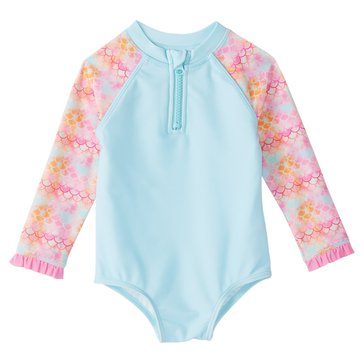 Wanderling Baby GIrls' Long Sleeve One Piece Swim Suit