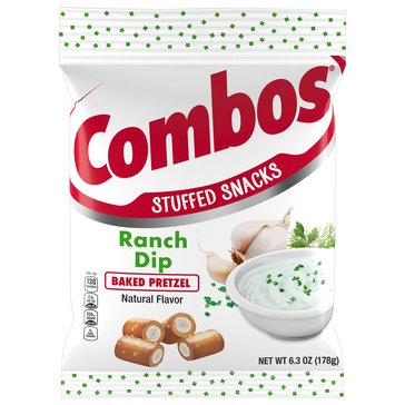 Combos Ranch Dip Pretzels, 6.3oz