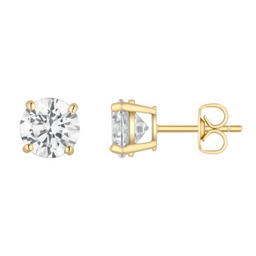 2 cttw Cubic Zirconia Round Cut Stud Earrings