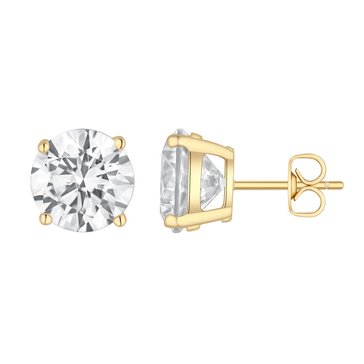 6 cttw Cubic Zirconia Round Cut Stud Earrings