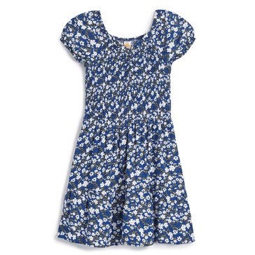 Sweet Butterfly Little Girls' Peasant Floral Dress