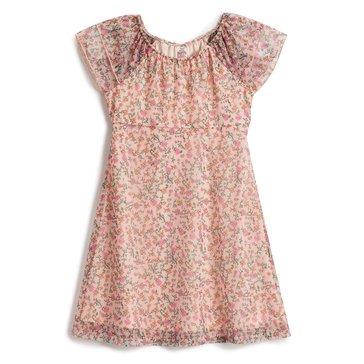 Sweet Butterfly Little Girls' PowerMesh Flower Dress