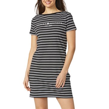 Tommy Hilfiger Women's Stripe Logo Dress
