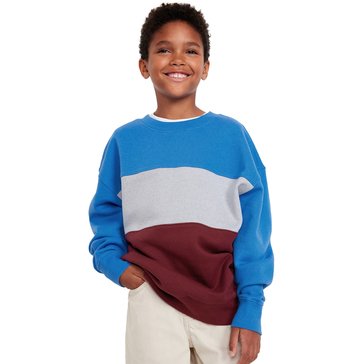 Old Navy Big Boys' Oversize Color Pieced Crew Neck Sweater