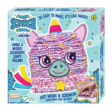 Bright Stripes Magic Scrunch Unicorn Pillow Craft Set
