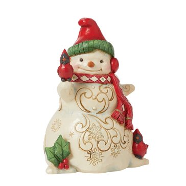 Jim Shore Snowman with Earmuffs Figurine