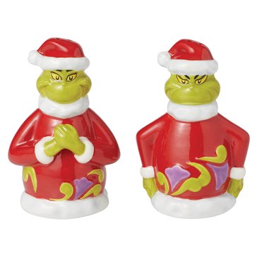 Jim Shore Grinch Naughty and Nice Salt and Pepper
