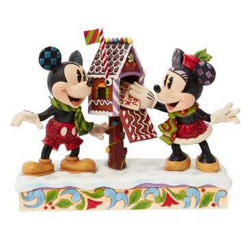 Jim Shore Disney Traditions Mickey and Minnie Letters Figurine