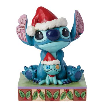 Jim Shore Disney Traditions Santa Stitch with Scrump Figurine