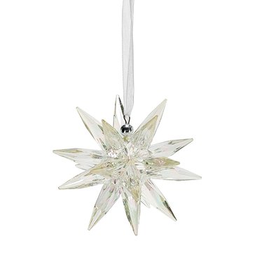 Facets Clear Sea Urchin Ornament