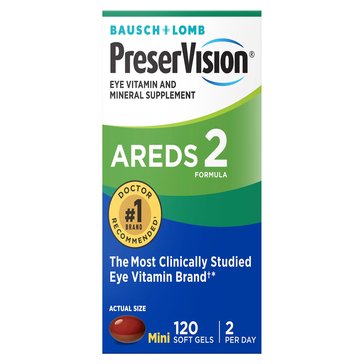 PreserVision Areds 2 Formula and CoQ10 Vitamin and Mineral Supplement Soft Gels