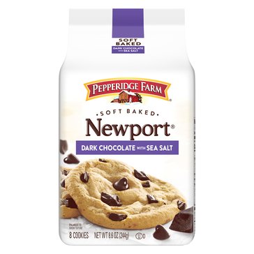 Pepperidge Farm Soft Baked Newport Dark Chocolate with Sea Salt Cookies 8.6oz
