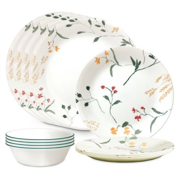 Corelle Signature Wildflower Scatter 12-Piece Dinnerware Set