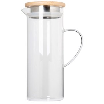 Home Essentials Borosilicate Pitcher Bamboo Lid