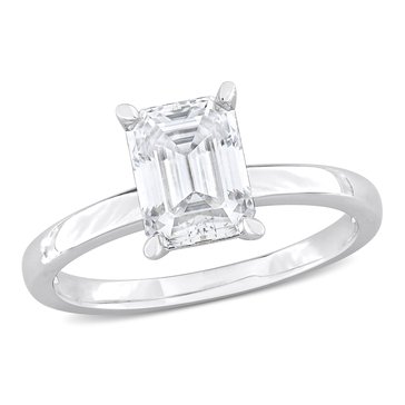 Sofia B. 1 3/4 cttw Octagon Cut Moissanite Solitaire Ring