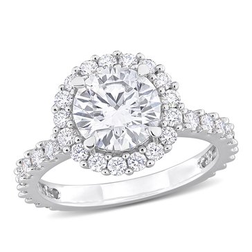 Sofia B. 2 4/5 cttw Moissanite Halo Ring