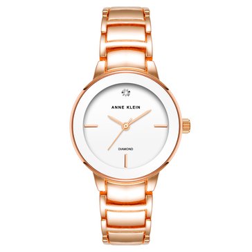 Anne Klein Diamond Dial Bracelet Watch