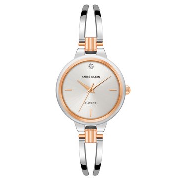 Anne Klein Diamond Dial Watch Set