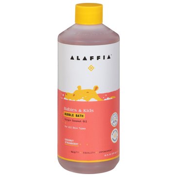 Alaffia Babies and Kids Bubble Bath, Coconut Strawberry_D