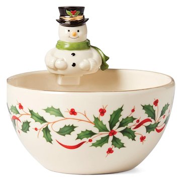 Lenox Holiday Snowman Figural Bowl