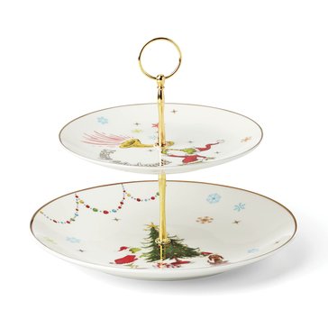 Lenox Merry Grinchmas 2-Tiered Server