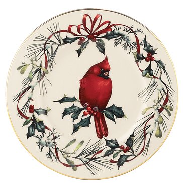 Lenox Winter Greetings Cardinal Accent Plate