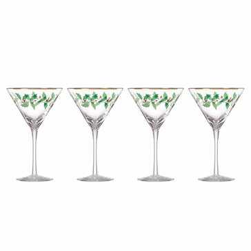 Lenox Holiday Martini Glasses Set of 4